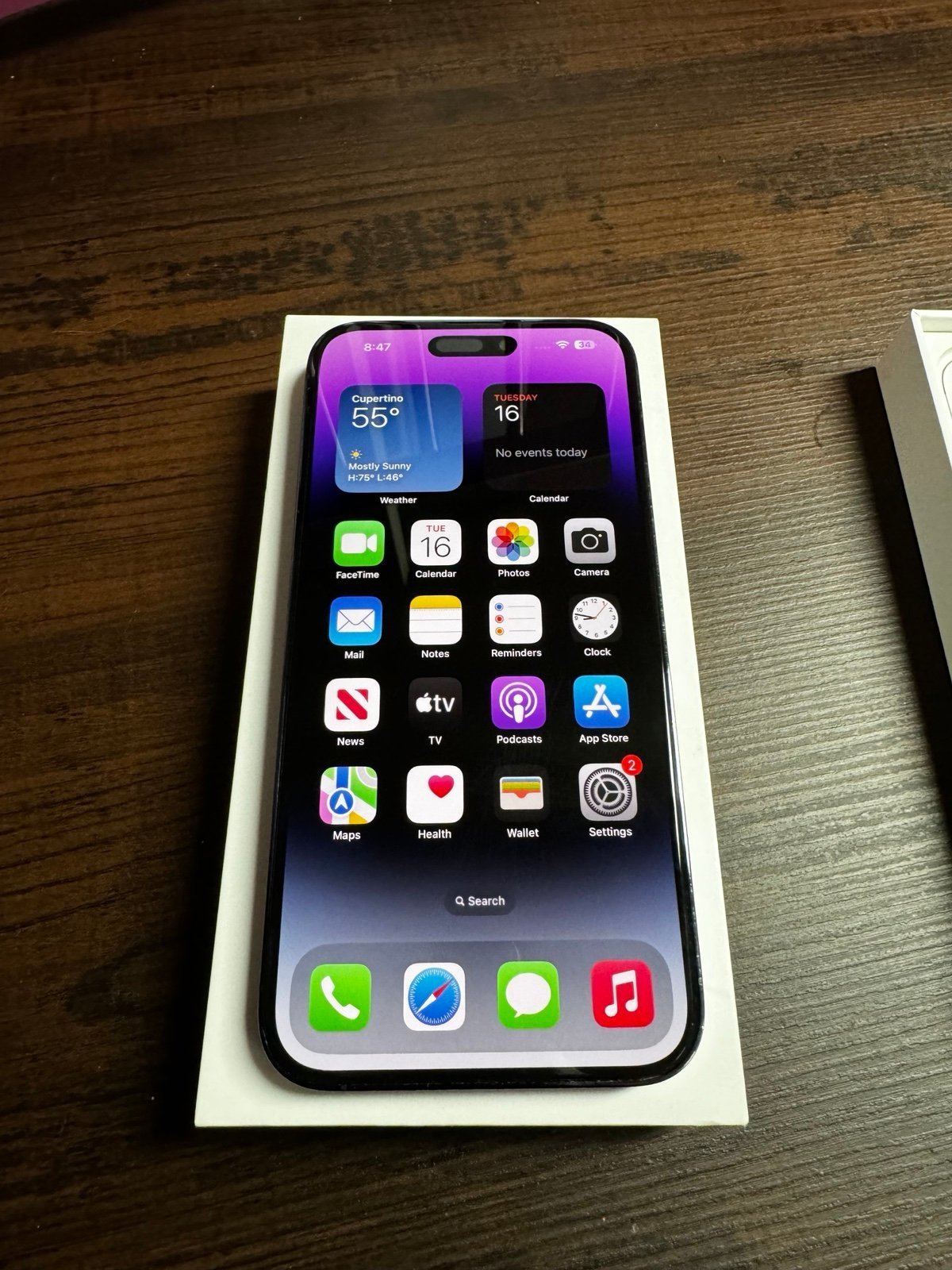 Unlocked Apple iPhone 14 Pro Max 128 GB in Deep Purple 8P13