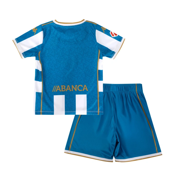 Conjunto Kappa Deportivo La Coruña Primera Equipación 2025-2026 Niño