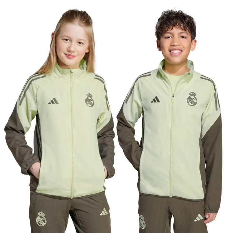 Chaqueta adidas Real Madrid Press/Travel 2025-2026 Niño