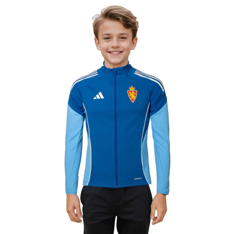 Chaqueta adidas Real Zaragoza Paseo Técnico 25-26 Niño Azul