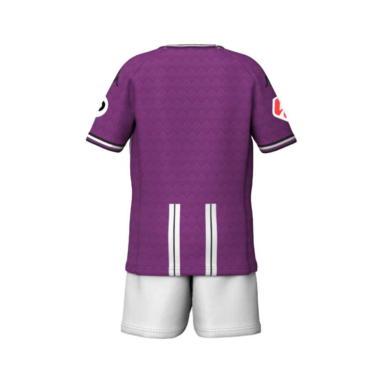 Conjunto Kappa Real Valladolid Primera Equipación 2024-2025 Niño