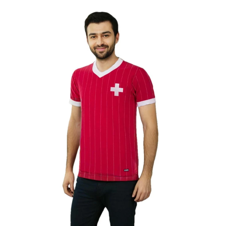 Camiseta COPA Switzerland 1982 Retro Football