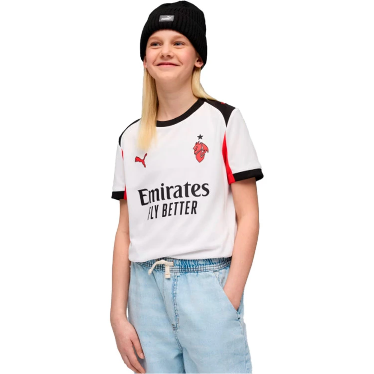 Camiseta Puma Ac Milan Segunda Equipación 2025-2026 Niño
