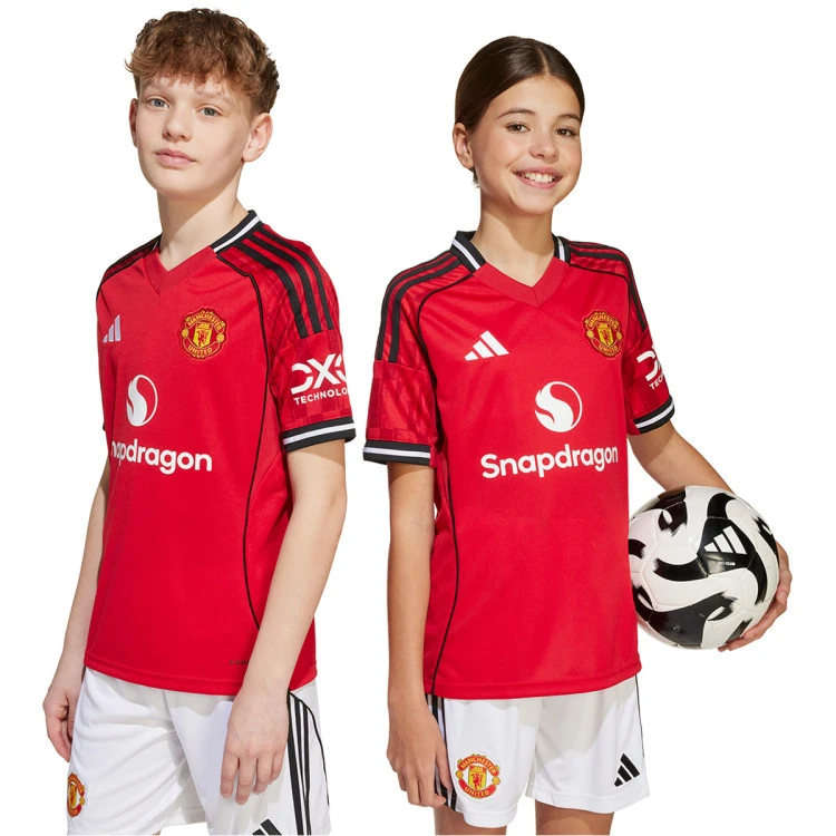 Camiseta adidas Manchester United Primera Equipación 2025-2026 Niño