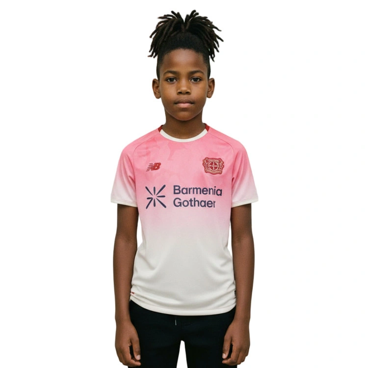 Camiseta New Balance Bayer Leverkusen Segunda Equipación 2025-2026 Niño