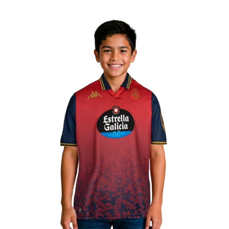 Camiseta Kappa Deportivo La Coruña Segunda Equipación 2025-2026 Niño