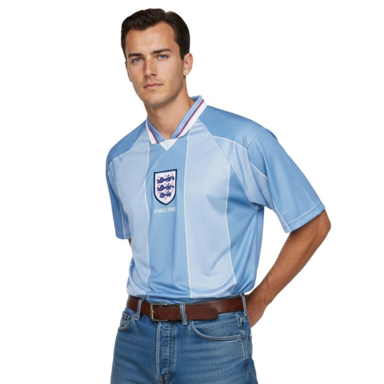 Camiseta Score Draw England 1996 European Championship Away