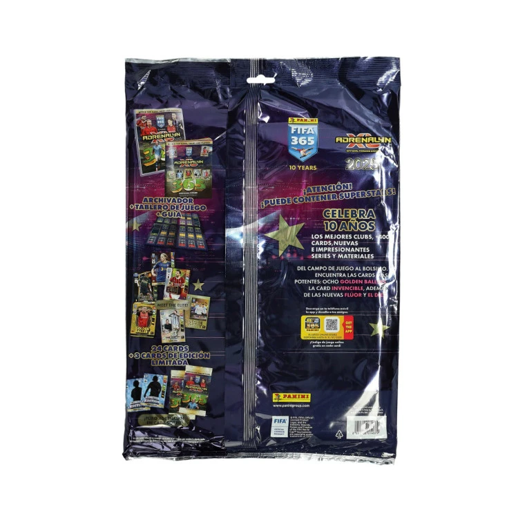 Megapack (Archivador+4Sobres+3 Cartas Esp.+Guia+Tablero) Adrenalyn Fifa 365 2024-2025