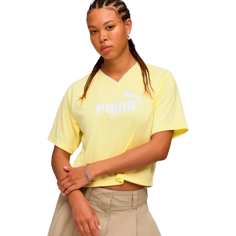 Camiseta Puma Essentials Relaxed Cropped Football Jersey Mujer