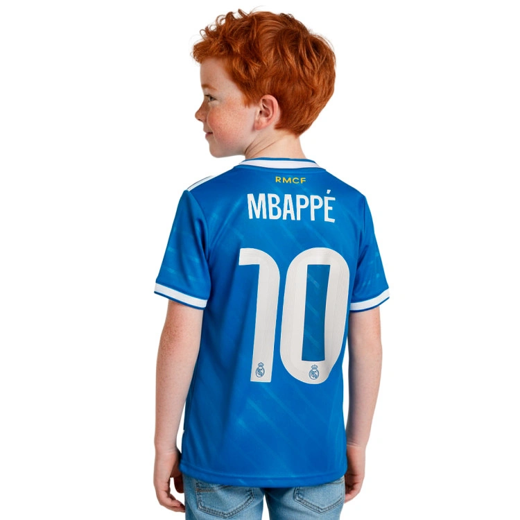 Camiseta adidas Mbappé Real Madrid Tercera Equipación 2025-2026 Niño + Parche