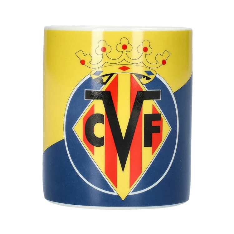 Taza Villarreal CF Escudo Bicolor Diagonal Villarreal2025-2026
