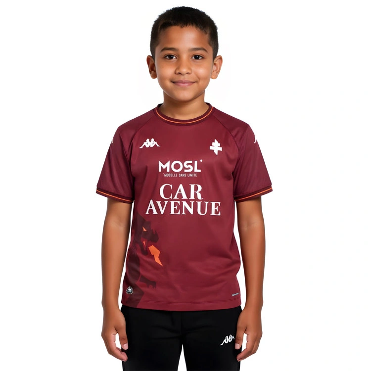 Camiseta Kappa FC Metz Primera Equipación 2025-2026 Niño