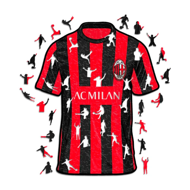 AC Milan Jersey Puzle Madera (150 Piezas)