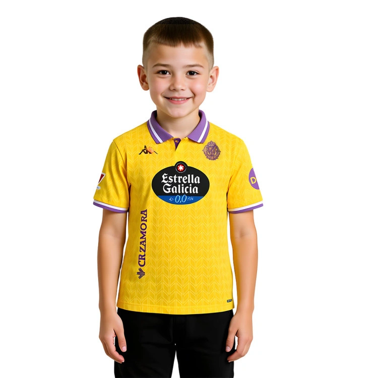 Camiseta Kappa Real Valladolid Tercera Equipación 2025-2026 Niño