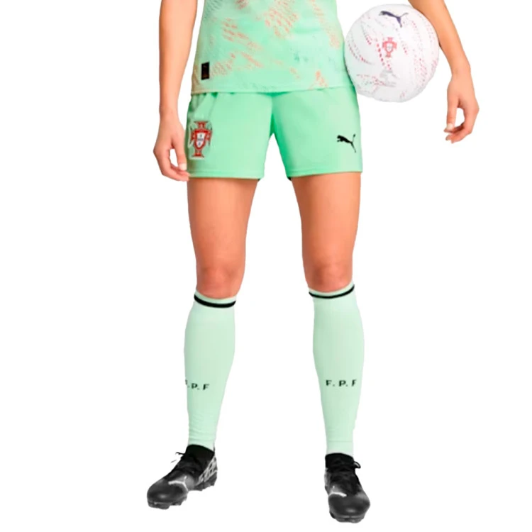 Pantalón corto Puma Portugal Segunda Equipación Eurocopa Femenina 2024-2025 Mujer