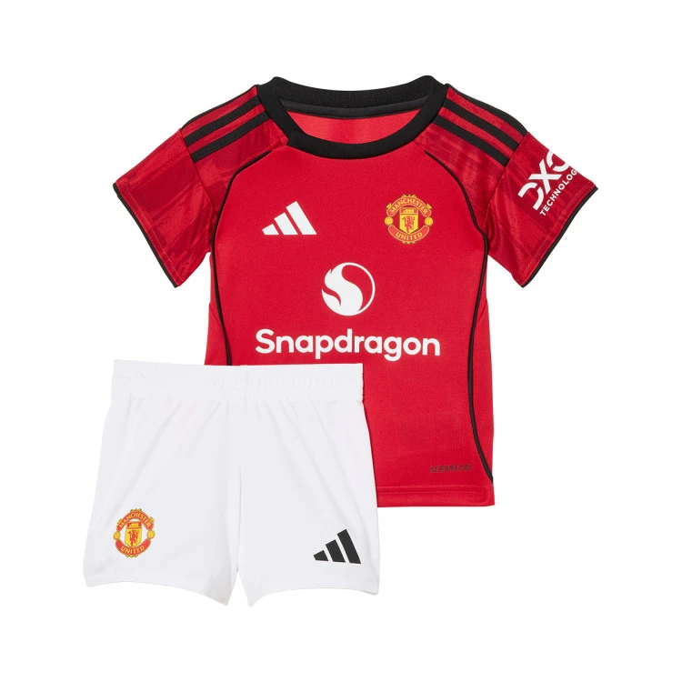 Conjunto adidas Manchester United Primera Equipación 2025-2026 Bebé
