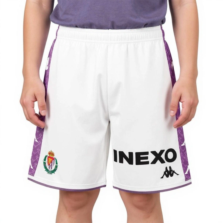 Pantalón corto Kappa Real Valladolid Primera Equipación 2025-2026 Niño