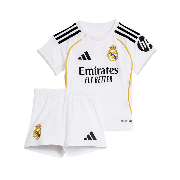 Conjunto adidas Real Madrid Primera Equipación 2025-2026 Bebé