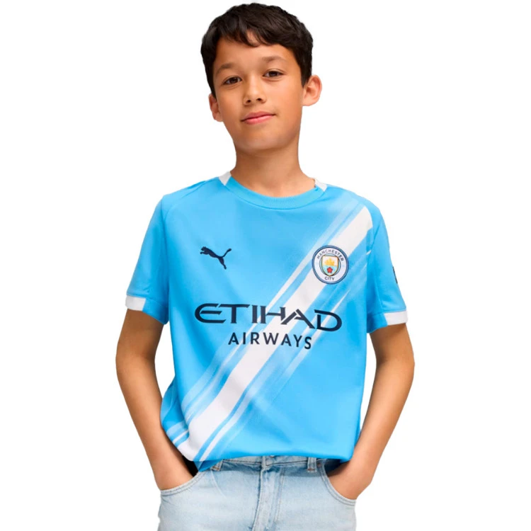 Camiseta Puma Manchester City Primera Equipación 2025-2026 Niño