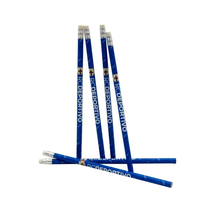 Set 6 Lápices Goma Real Club Deportivo de La Coruña
