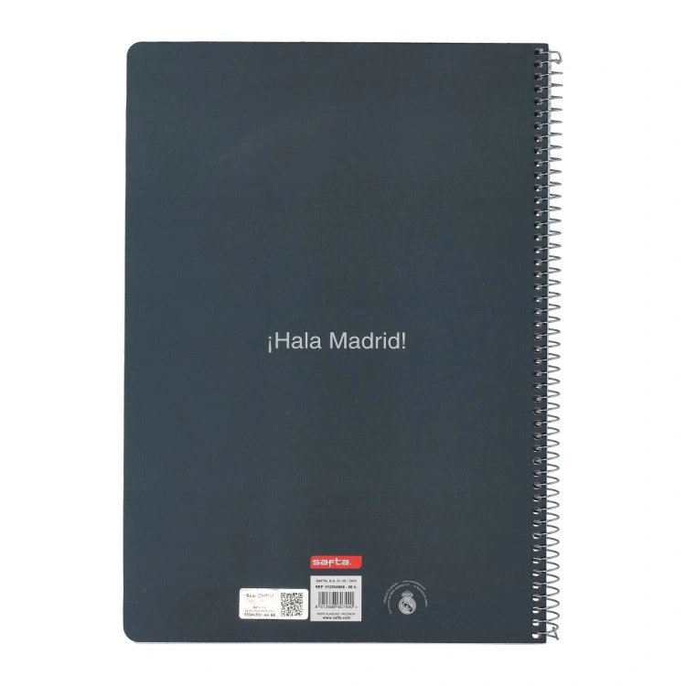 Cuaderno Real Madrid CF Folio tapa dura Real Madrid 80 hojas