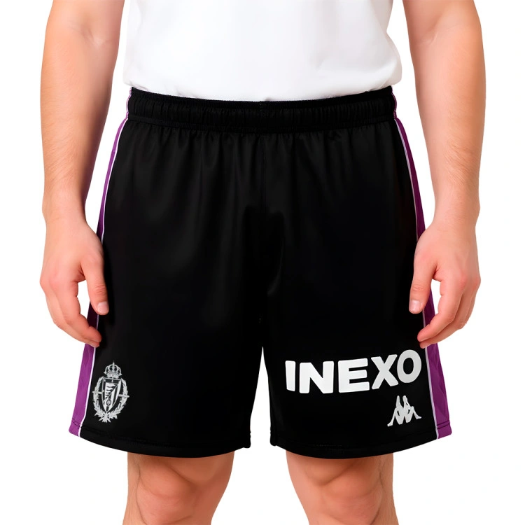 Pantalón corto Kappa Real Valladolid Segunda Equipación 2025-2026 Niño