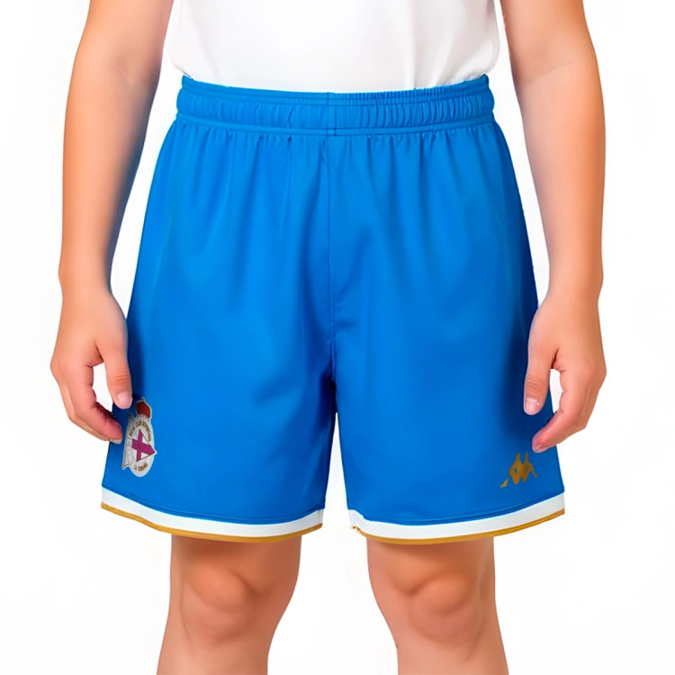 Pantalón corto Kappa Deportivo La Coruña Primera Equipación 2025-2026 Niño