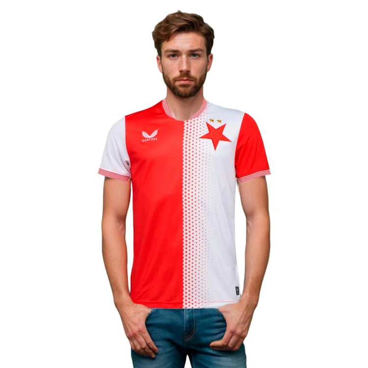 Camiseta Castore Slavia Praga Primera Equipación 2025-2026