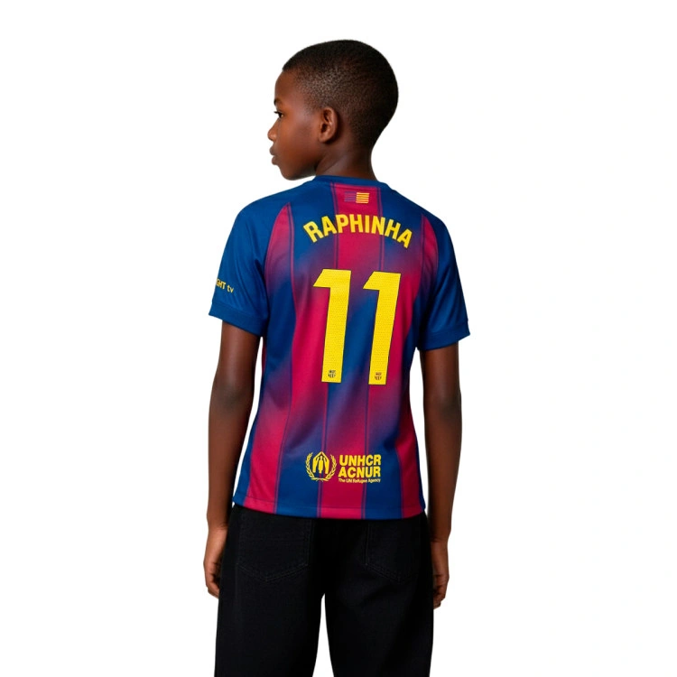 Camiseta Nike Raphinha FC Barcelona Primera Equipación 2025-2026 Niño