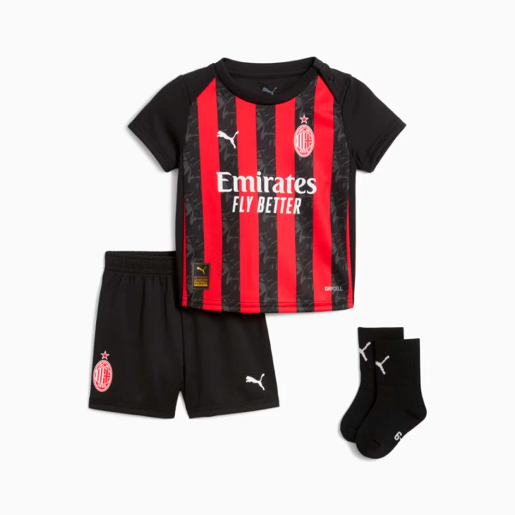 Conjunto Puma AC Milan Primera Equipación 2025-2026 Bebé