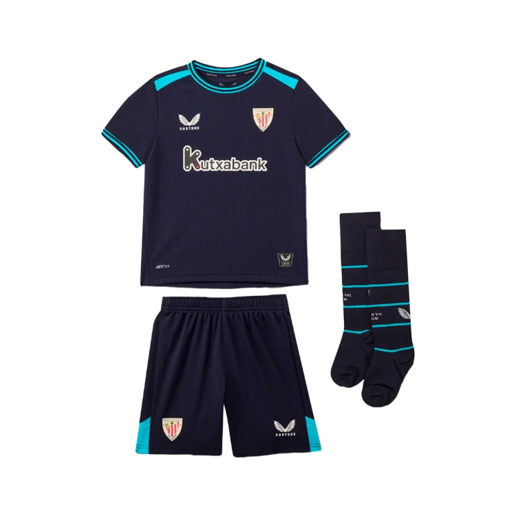 Conjunto Castore Athletic Club Bilbao Segunda Equipación 2025-2026 Niño