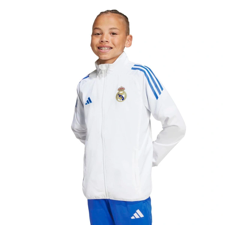 Chaqueta adidas Press/Travel Real Madrid 2025-2026 Niño