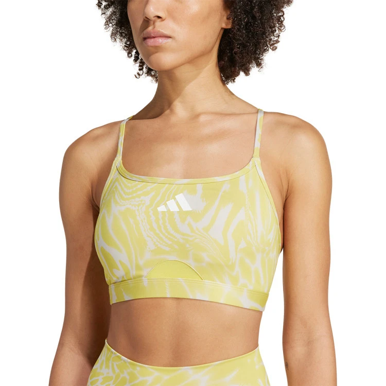 Sujetador adidas Aeroreact Training Light Support 3 bandas