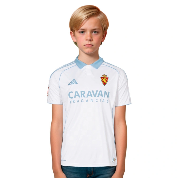 Camiseta adidas Real Zaragoza Primera Equipación 2025-2026 Niño