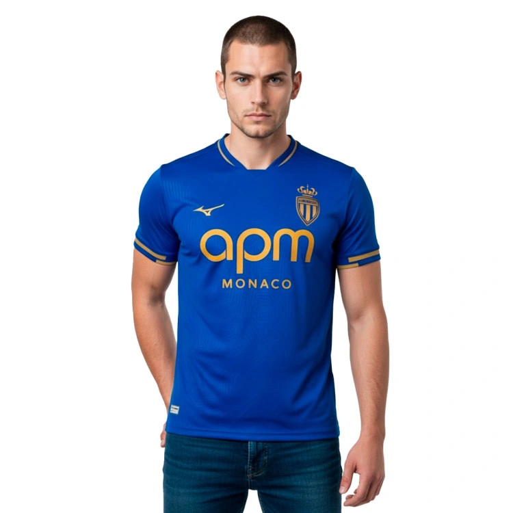 Camiseta Mizuno AS Monaco Segunda Equipación 2025-2026