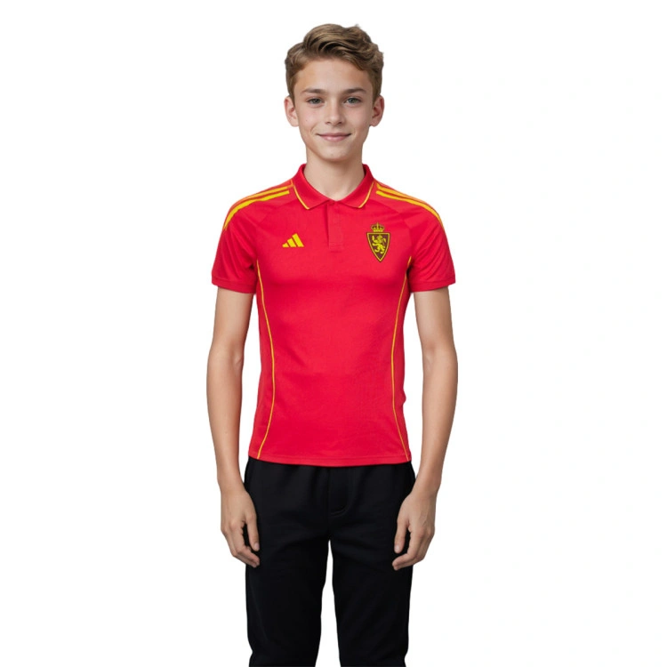 Polo adidas Real Zaragoza Paseo Jugador 25-26 Niño
