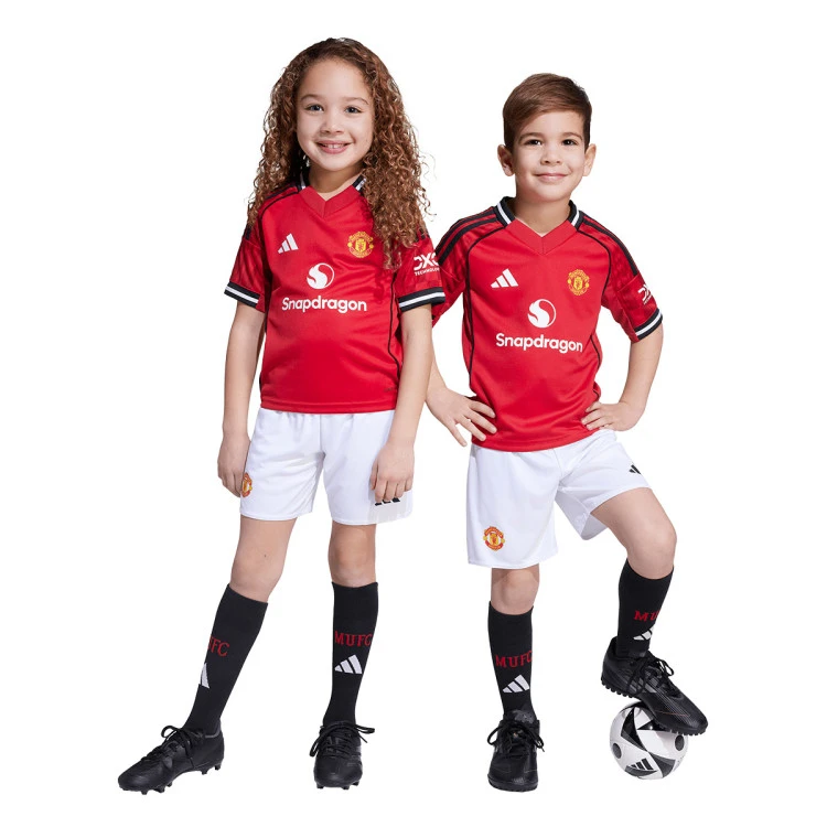 Conjunto adidas Manchester United Primera Equipación 2025-2026 Niño