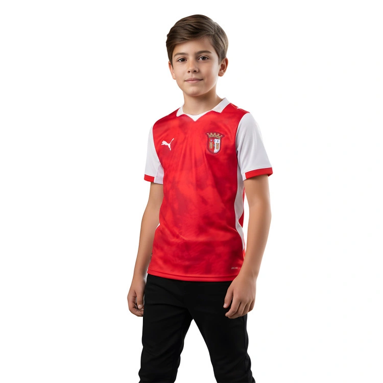 Camiseta Puma SC Braga Primera Equipación 2025-2026 Niño