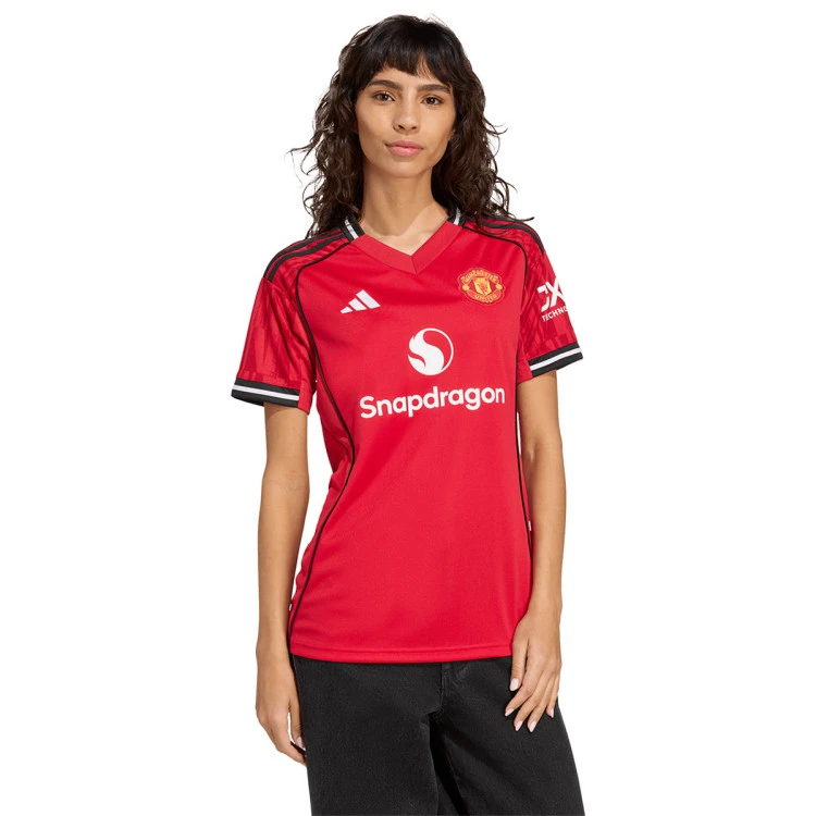 Camiseta adidas Manchester United Primera Equipación 2025-2026 Mujer