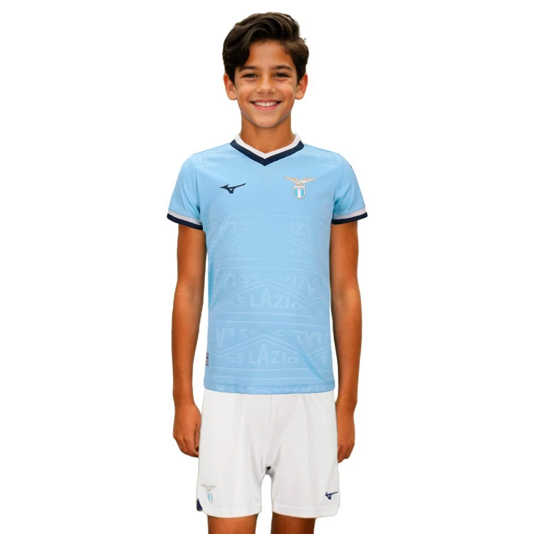 Conjunto Mizuno Lazio Primera Equipación 2024-2025 Niño