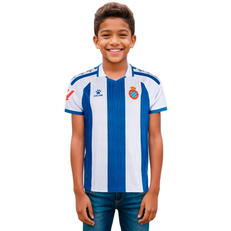 Camiseta Kelme RCD Espanyol Primera Equipación 2025-2026 Niño