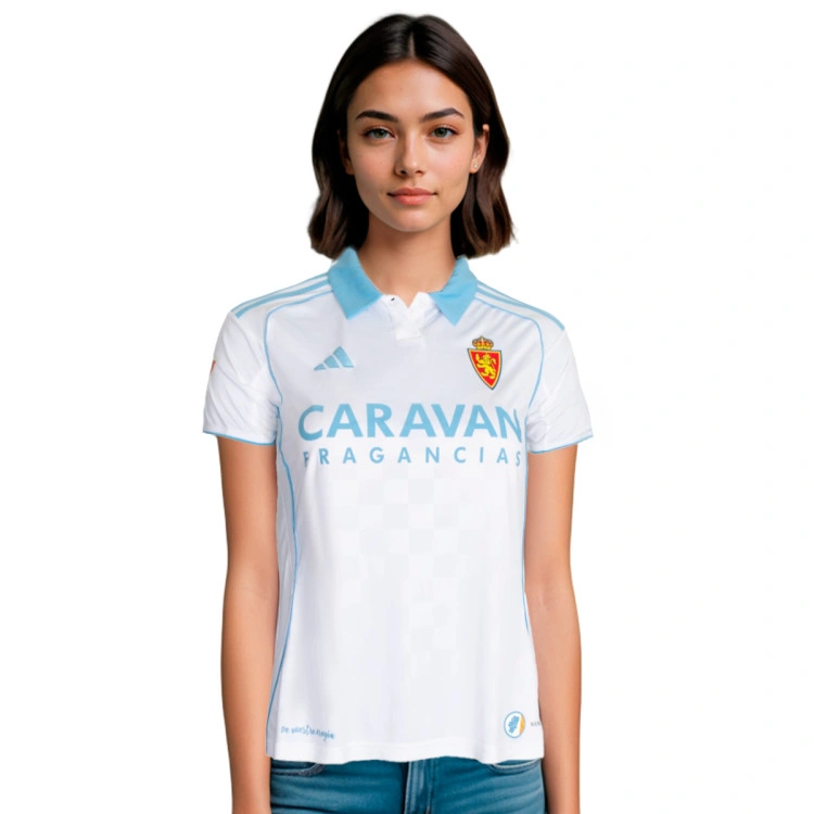 Camiseta adidas Real Zaragoza Primera Equipación 2025-2026 Mujer