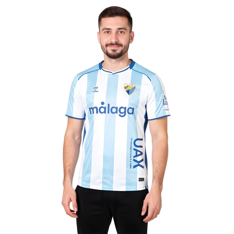 Camiseta Hummel Malaga Cf Primera Equipación 2025-2026