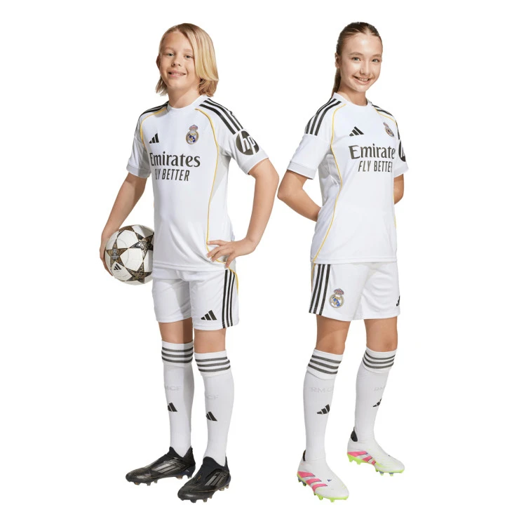 Conjunto adidas Real Madrid Primera Equipación 2025-2026 Juvenil