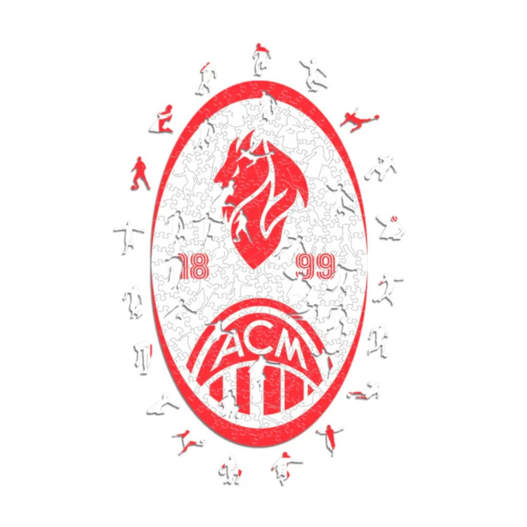 Ac Milan Retro Puzle Madera (150 Piezas)