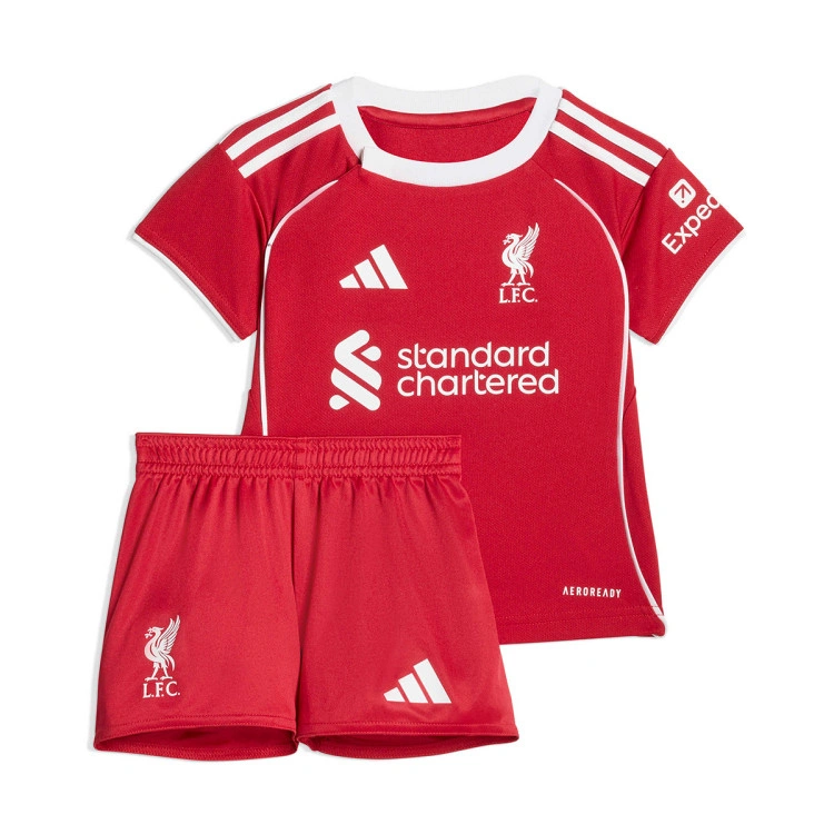 Conjunto adidas Liverpool Fc Primera Equipación 2025-2026 Bebé