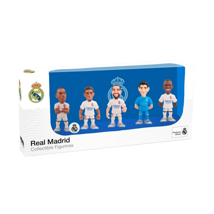 Pack 5 Minix Mbappe Vini. Bellingham. Cortois. Carvajal - Real Madrid (7 Cm)