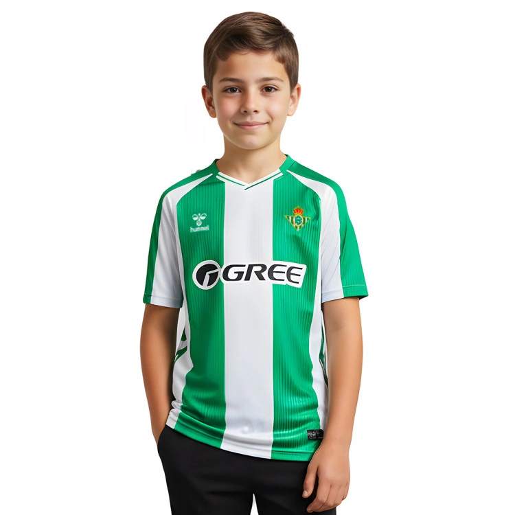Camiseta Hummel Real Betis Primera Equipación 2025-2026 Niño