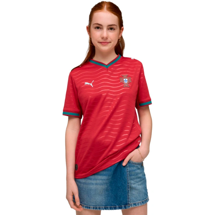 Camiseta Puma Portugal Primera Equipación Mundial 2026 Niño
