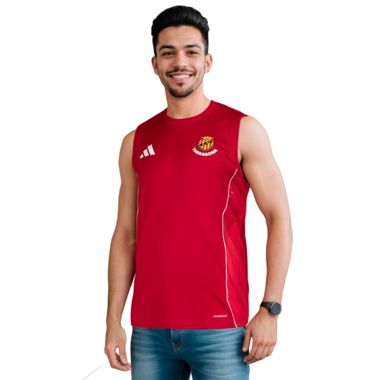 Camiseta adidas Gimnàstic de Tarragona sin mangas Training Jugadores 2025-2026
